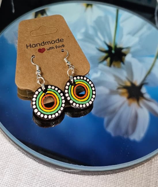 Mandala | Coconut Shell Earring