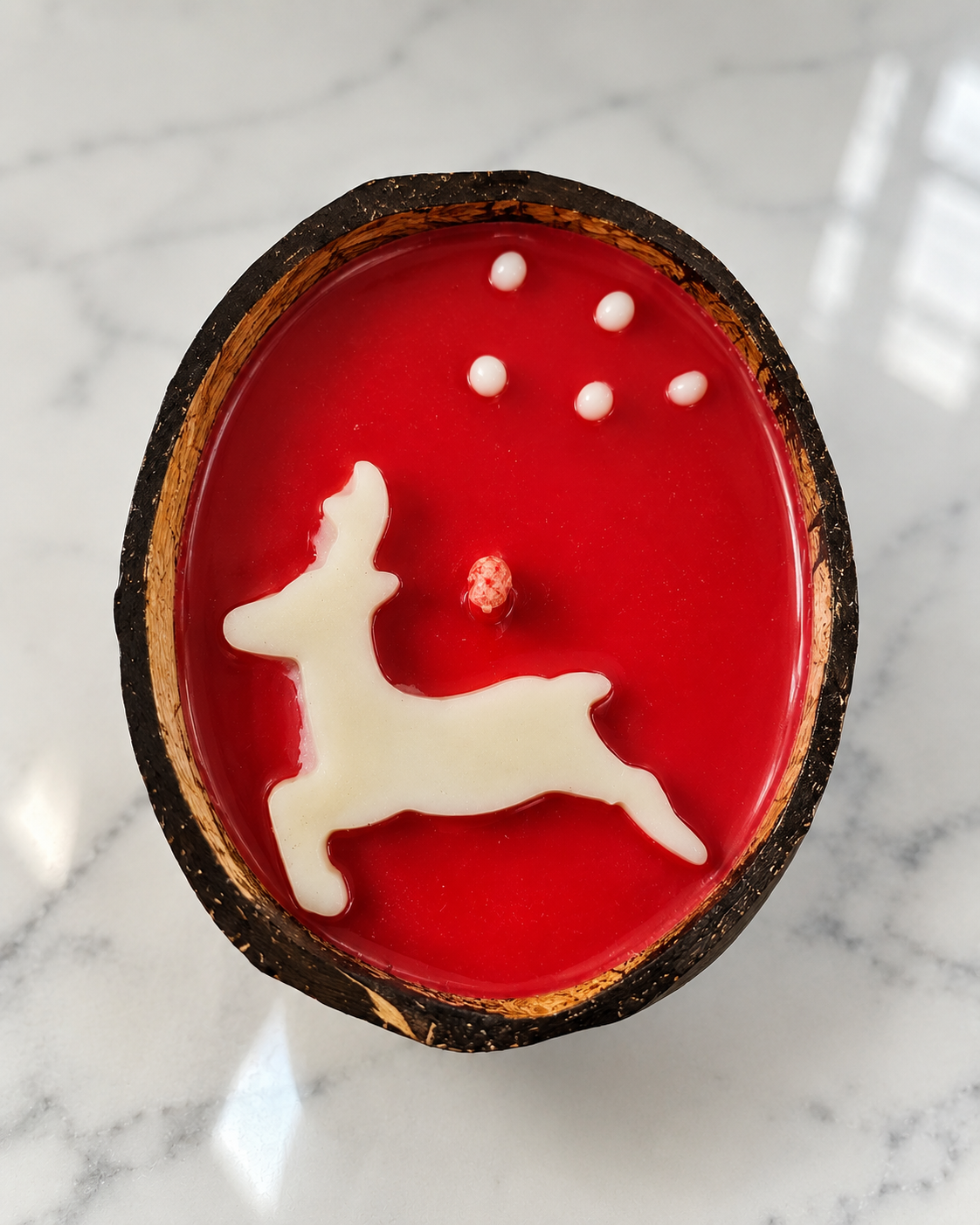 Reindeer Wishes | Coconut Shell Christmas Candle